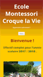 Mobile Screenshot of ecolecroquelavie.com